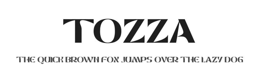 Tozza by Kong Font — Sans Serif Font