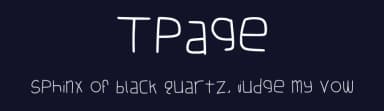 Tpage by hornetnet — Script Handwritten Font — thumbnail 2