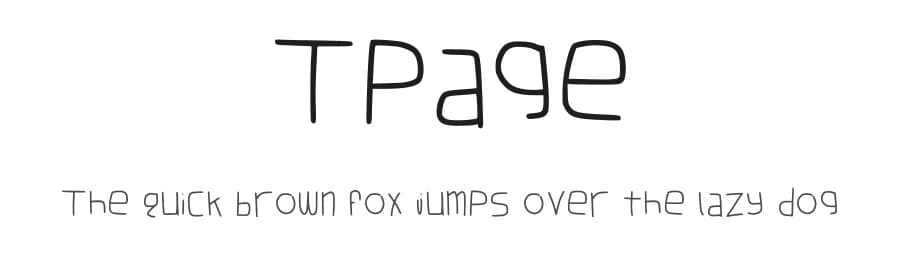 Tpage by hornetnet — Script Handwritten Font