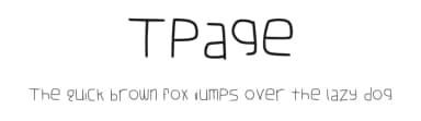 Tpage by hornetnet — Script Handwritten Font — thumbnail 1