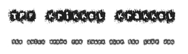 TPF Krikkel Krakkel by Font Environment — Script Handwritten Font — thumbnail 1