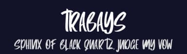 Trabays by Skiiller Studio — Script Handwritten Font — thumbnail 2
