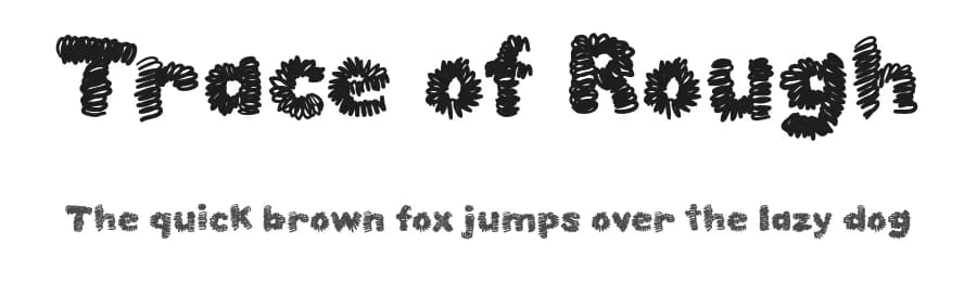 Trace of Rough by Galdino Otten Fonts — Script Handwritten Font