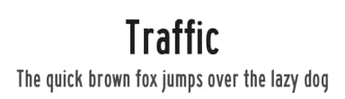 Traffic by Ash Pikachu Font — Sans Serif Font — thumbnail 1