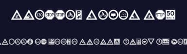 Traffic Signs TFB by zanatlija — Dingbats Font — thumbnail 2