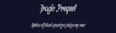 Tragic Prequel by Xerographer Fonts — Script Handwritten Font — thumbnail 2