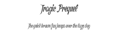 Tragic Prequel by Xerographer Fonts — Script Handwritten Font — thumbnail 1