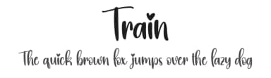 Train by Scratchones — Script Handwritten Font — thumbnail 1