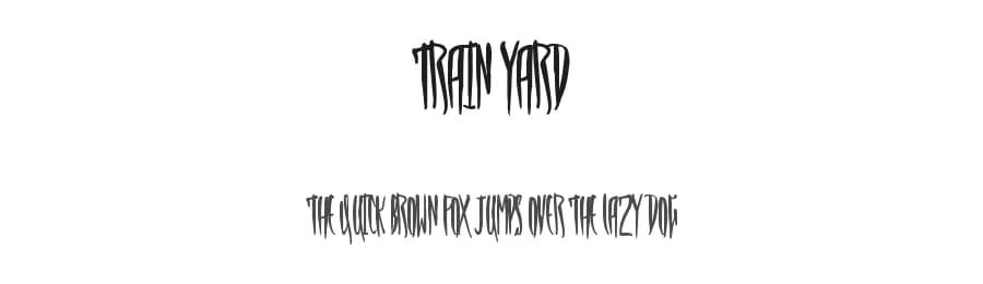 Train Yard by Xerographer Fonts — Script Handwritten Font