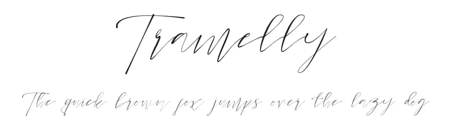 Tramelly by Jadatype — Script Handwritten Font