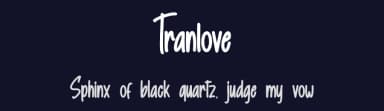 Tranlove by Skiiller Studio — Script Handwritten Font — thumbnail 2