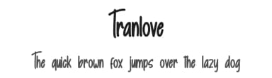 Tranlove by Skiiller Studio — Script Handwritten Font — thumbnail 1