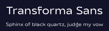 Transforma Sans by Fontfabric — Sans Serif Font — thumbnail 2