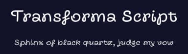 Transforma Script by Fontfabric — Script Handwritten Font — thumbnail 2