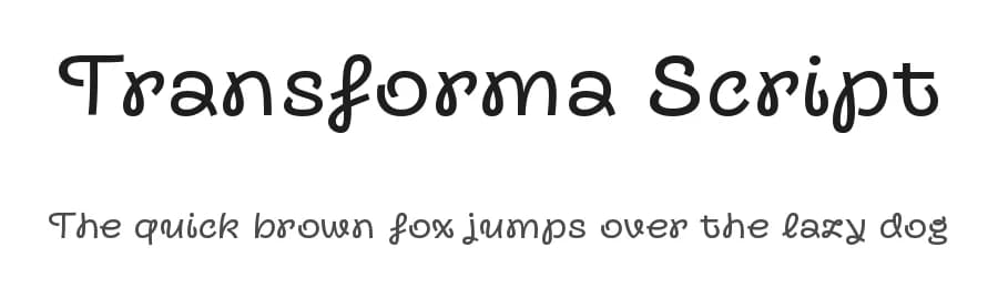 Transforma Script by Fontfabric — Script Handwritten Font — preview 1
