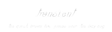 Transient by Manuel Ramos — Script Handwritten Font — thumbnail 1