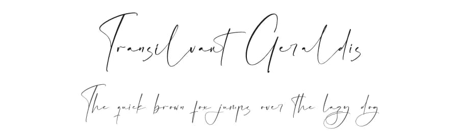 Transilvant Geraldis by Storytype Studio — Script Handwritten Font