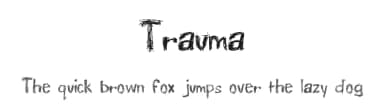 Trauma by Yu Lee — Script Handwritten Font — thumbnail 1
