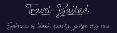 Travel Ballad by Khurasan — Script Handwritten Font — thumbnail 2