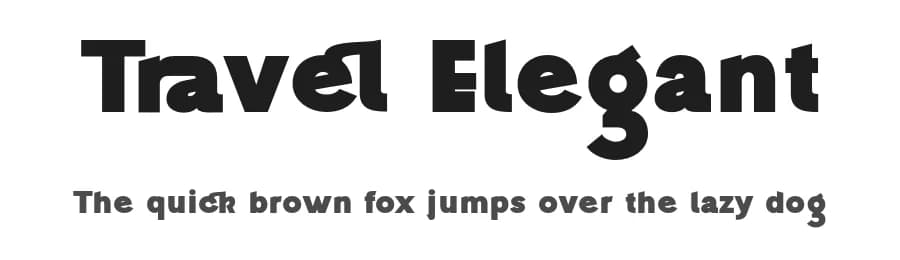 Travel Elegant by 177Studio — Sans Serif Font