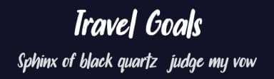 Travel Goals by PremiereGraphics — Script Handwritten Font — thumbnail 2
