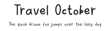 Travel October by Khurasan — Script Handwritten Font — thumbnail 1