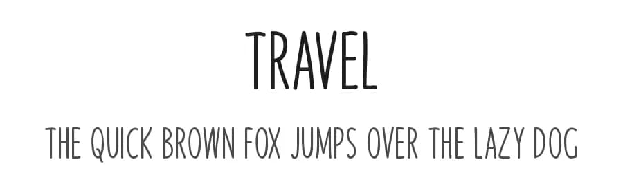 Travel by Md Shohail Bhuian — Script Handwritten Font