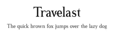 Travelast by Storytype Studio — Serif Font — thumbnail 1
