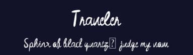 Traveler by 3w protype — Script Handwritten Font — thumbnail 2