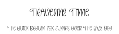 Traveling Time by Andi Moz — Script Handwritten Font — thumbnail 1