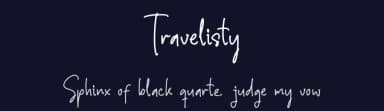 Travelisty by Letterena Studios — Script Handwritten Font — thumbnail 2