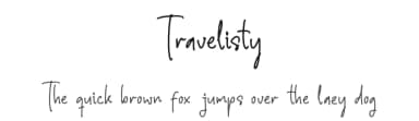 Travelisty by Letterena Studios — Script Handwritten Font — thumbnail 1
