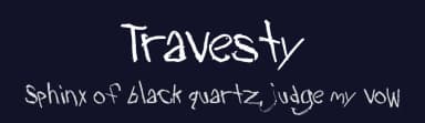 Travesty by Iconian Fonts — Script Handwritten Font — thumbnail 2