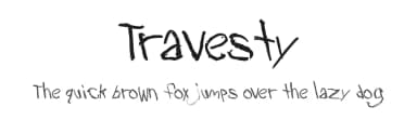 Travesty by Iconian Fonts — Script Handwritten Font — thumbnail 1