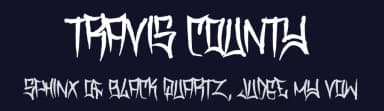 Travis County by Murder Fonts — Script Handwritten Font — thumbnail 2