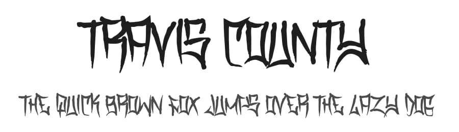 Travis County by Murder Fonts — Script Handwritten Font