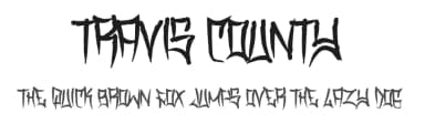 Travis County by Murder Fonts — Script Handwritten Font — thumbnail 1