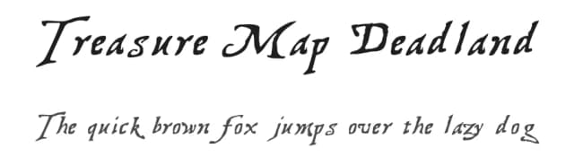 Treasure Map Deadland by GemFonts / Typotheticals — Script Handwritten Font