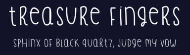 Treasure Fingers by Des Gomez — Script Handwritten Font — thumbnail 2