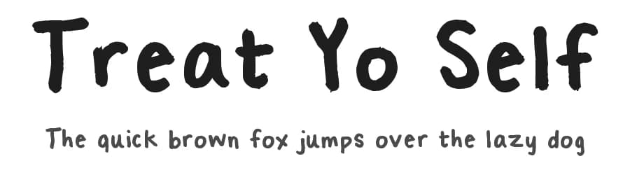 Treat Yo Self by FontPanda — Script Handwritten Font