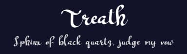Treath by Eddy Goodboy — Script Handwritten Font — thumbnail 2