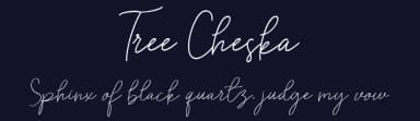 Tree Cheska by Nabila — Script Handwritten Font — thumbnail 2