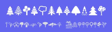 Tree Icons by Woodcutter — Dingbats Font — thumbnail 3
