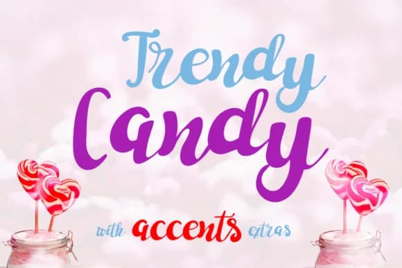 Trendy Candy Font by Lickable Pixels — Script Handwritten Font