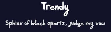 Trendy by Roni Studio — Script Handwritten Font — thumbnail 2