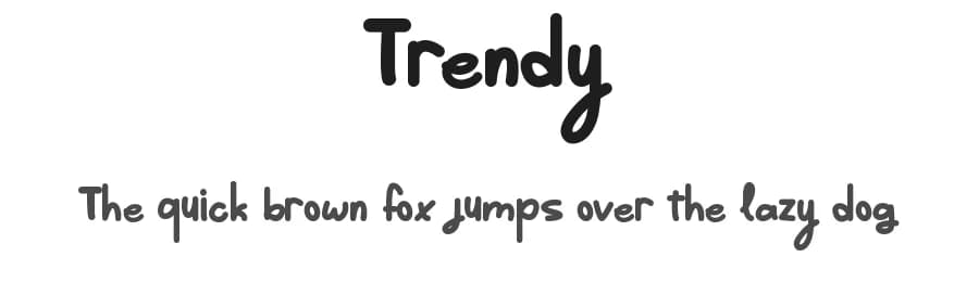 Trendy by Roni Studio — Script Handwritten Font