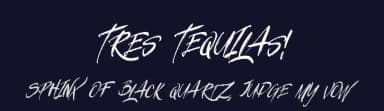 Tres Tequilas! by Leonard Posavec - LeoSupply.co — Script Handwritten Font — thumbnail 2