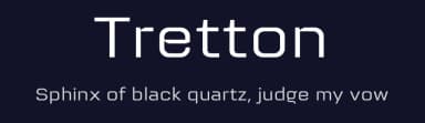 Tretton by Steve Gardner — Sans Serif Font — thumbnail 2