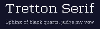 Tretton Serif by Steve Gardner — Serif Font — thumbnail 2