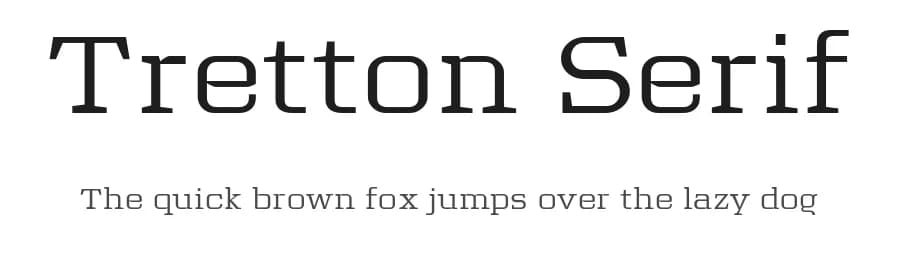 Tretton Serif by Steve Gardner — Serif Font — preview 1